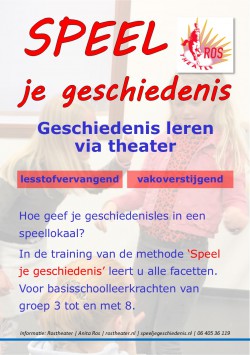 Flyer 'Speel je geschiedenis'